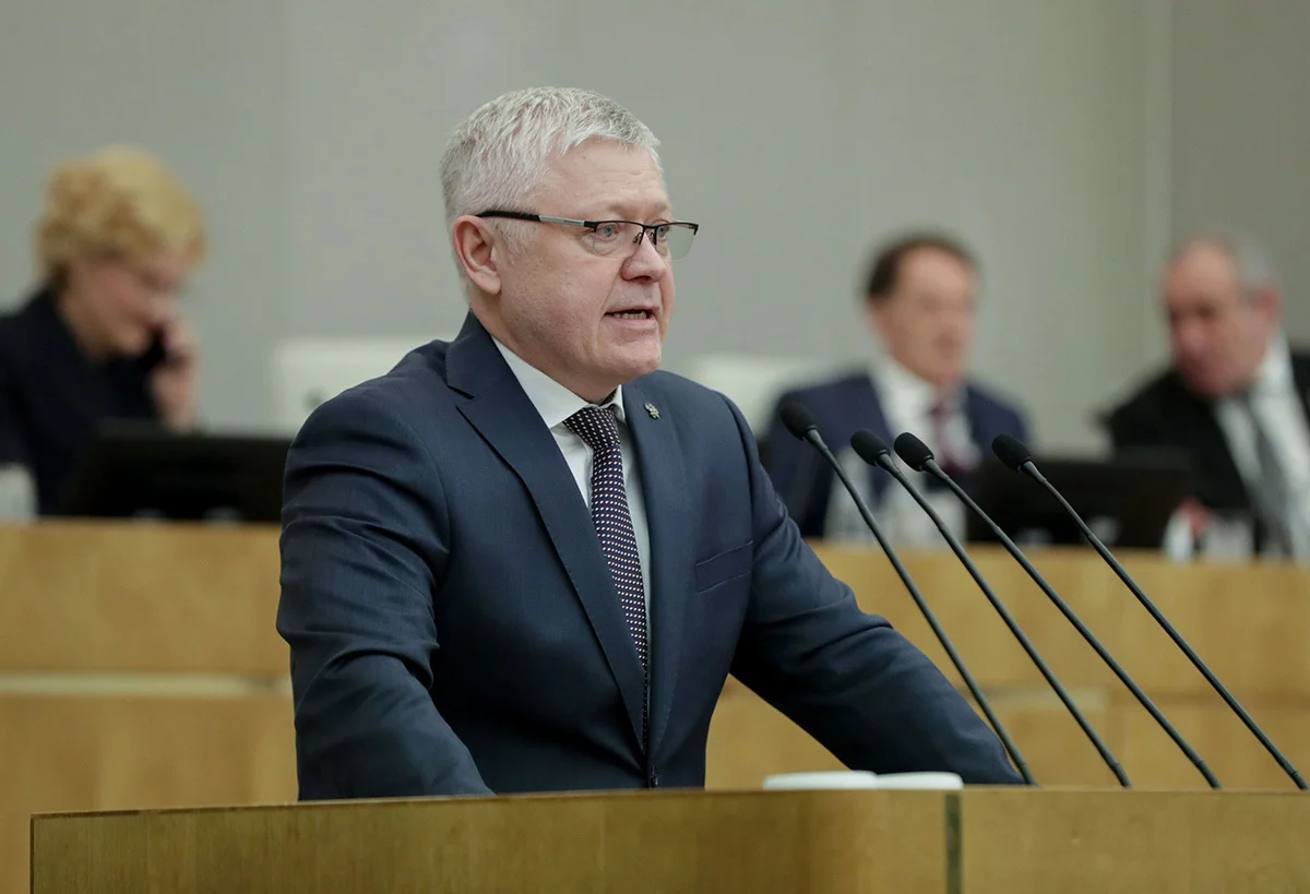 Василий Пискарев на пленарном заседании Государственной думы 11 апреля 2023 года. Фото: Агентство «Москва»