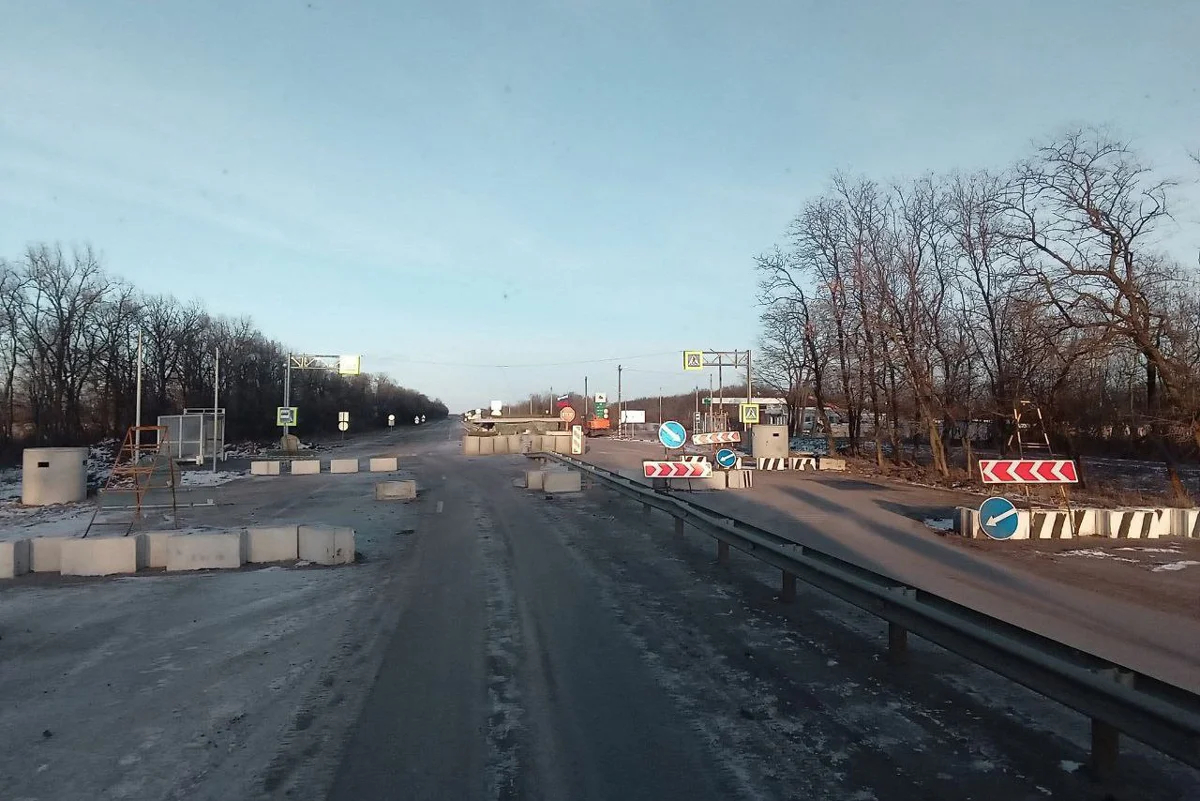 КПП российских военных в Белгородской области. Фото предоставлено героем материала.