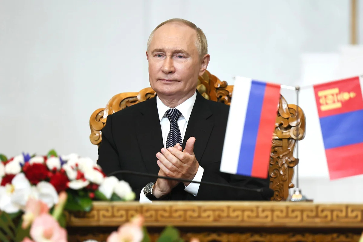 Владимир Путин в рамках поездки в Монголию, Улан-Батор, 3 сентября 2024 года. Фото: Софья Сандурская / ТАСС / Kremlin