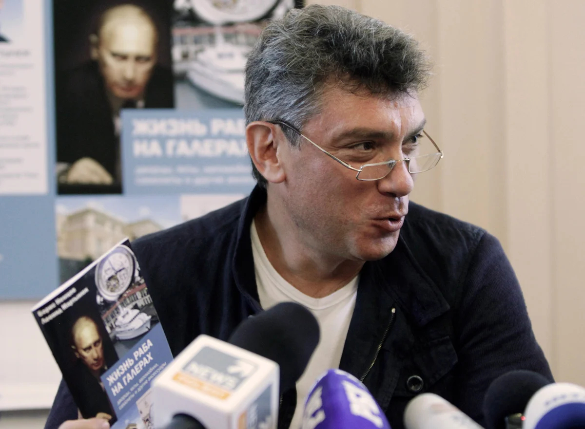 Борис Немцов на презентации доклада «Жизнь раба на галерах», Москва, 28 августа 2012 года. Фото: Максим Шеметов / Reuters / Scanpix / LETA
