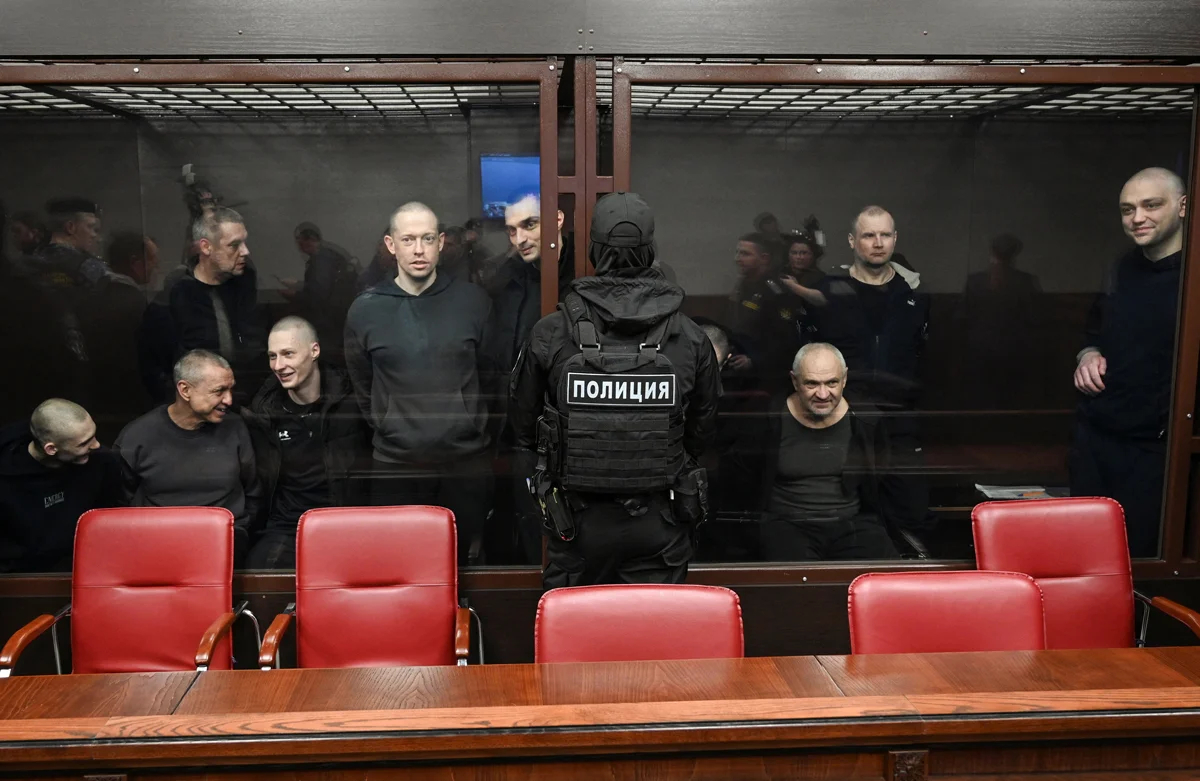 Суд над украинскими военнопленными, Ростов-на-Дону, 26 марта 2025 года. Фото: Сергей Пивоваров / Reuters / Scanpix / LETA