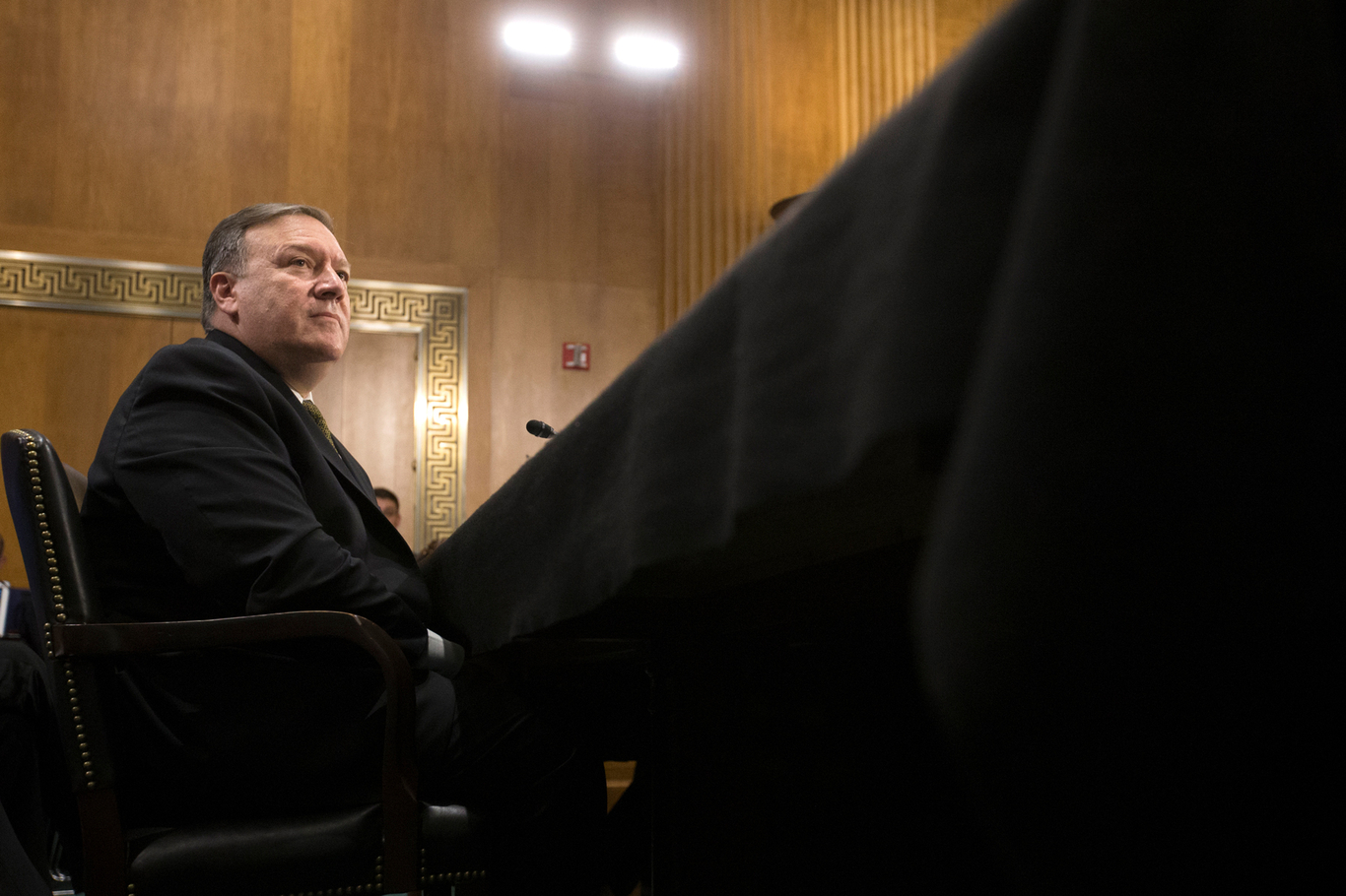 Директор ЦРУ Майк Помпео. Вашингтон. США. 12 апреля 2018 года. Фото: Michael Reynolds / EPA