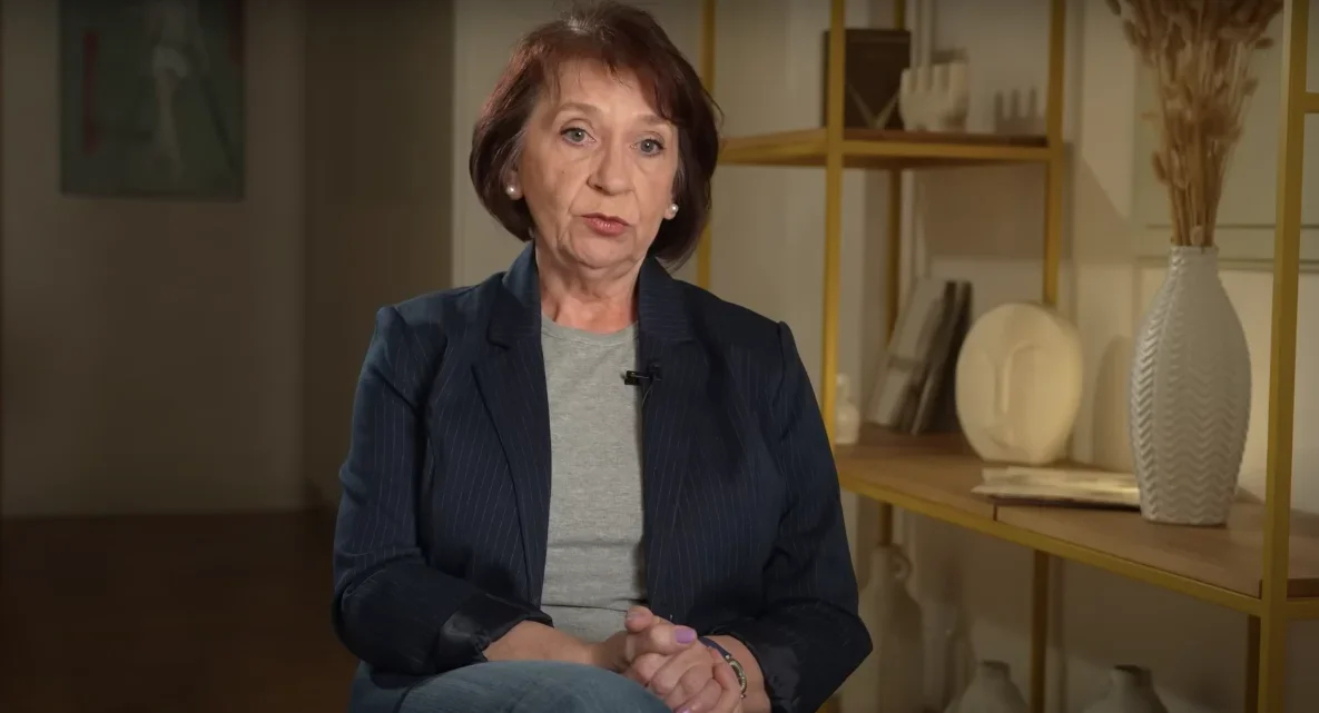 Tatyana Yashina, Ilya Yashin’s mother. Screenshot from an interview with TV Rain
