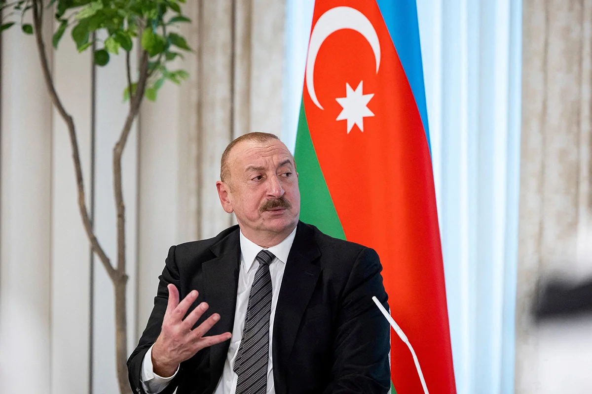 Президент Азербайджана Ильхам Алиев во дворце Аль-Шати в Абу-Даби, Объединенные Арабские Эмираты, 9 июля 2025 года. Фото: Ryan Carter / Scanpix / LETA
