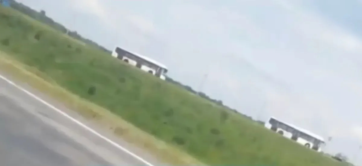 Автобусы в Шебекино. Фото: скрин видео
