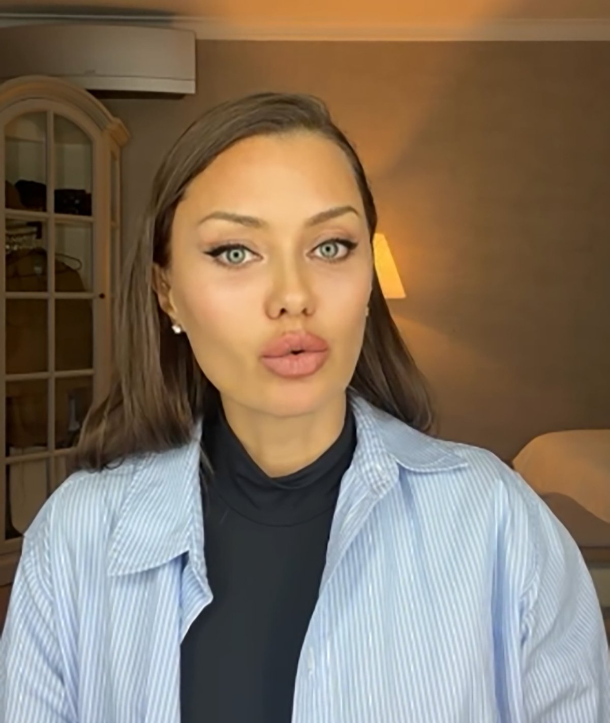 Скриншот из видео-обращения Виктории Бони к Владимиру Путину. Источник: Instagram / @  victoriabonya