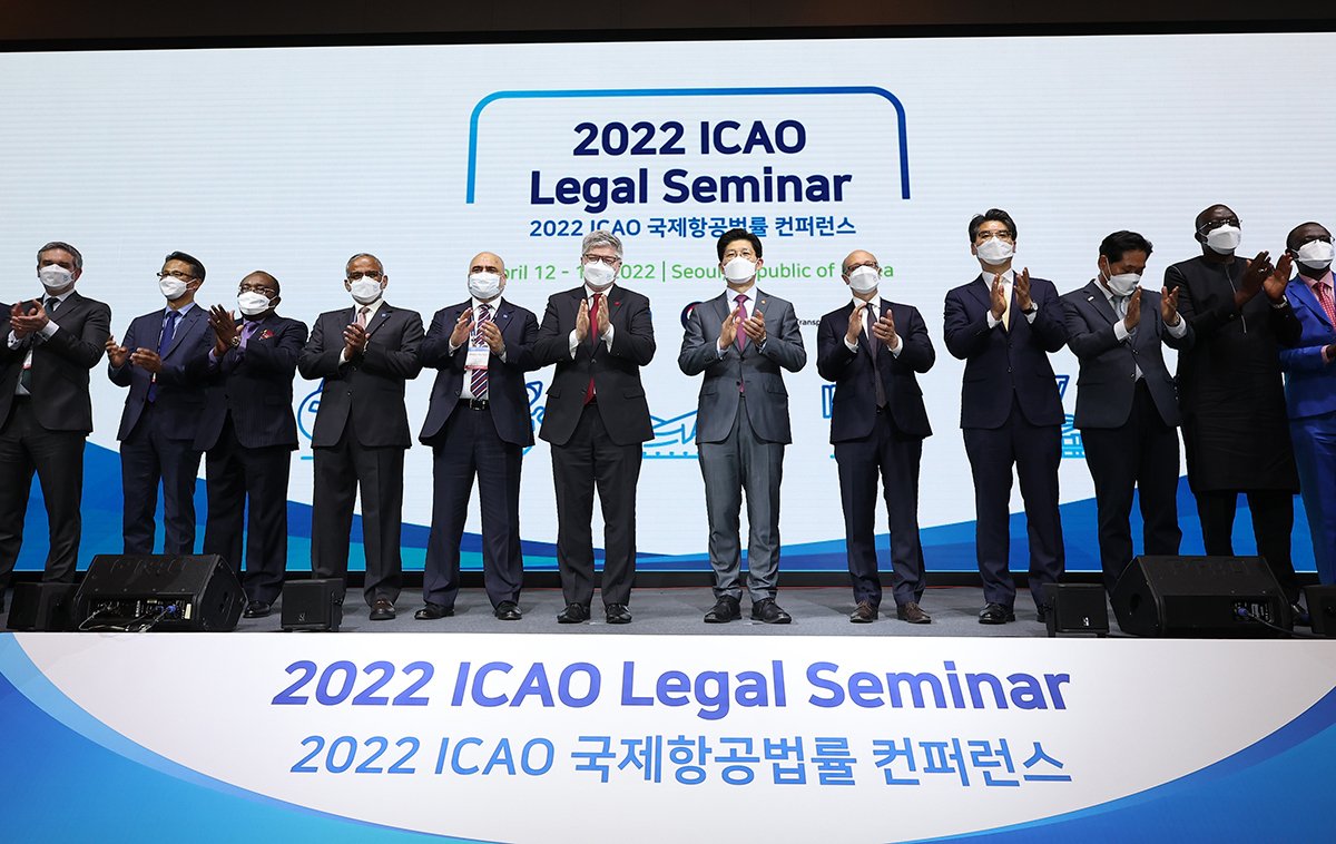 Ассамблея Международной организации гражданской авиации (ИКАО), Сеул, Южная Корея, 12 апреля 2022 года. Фото: Yonhap South Korea / EPA