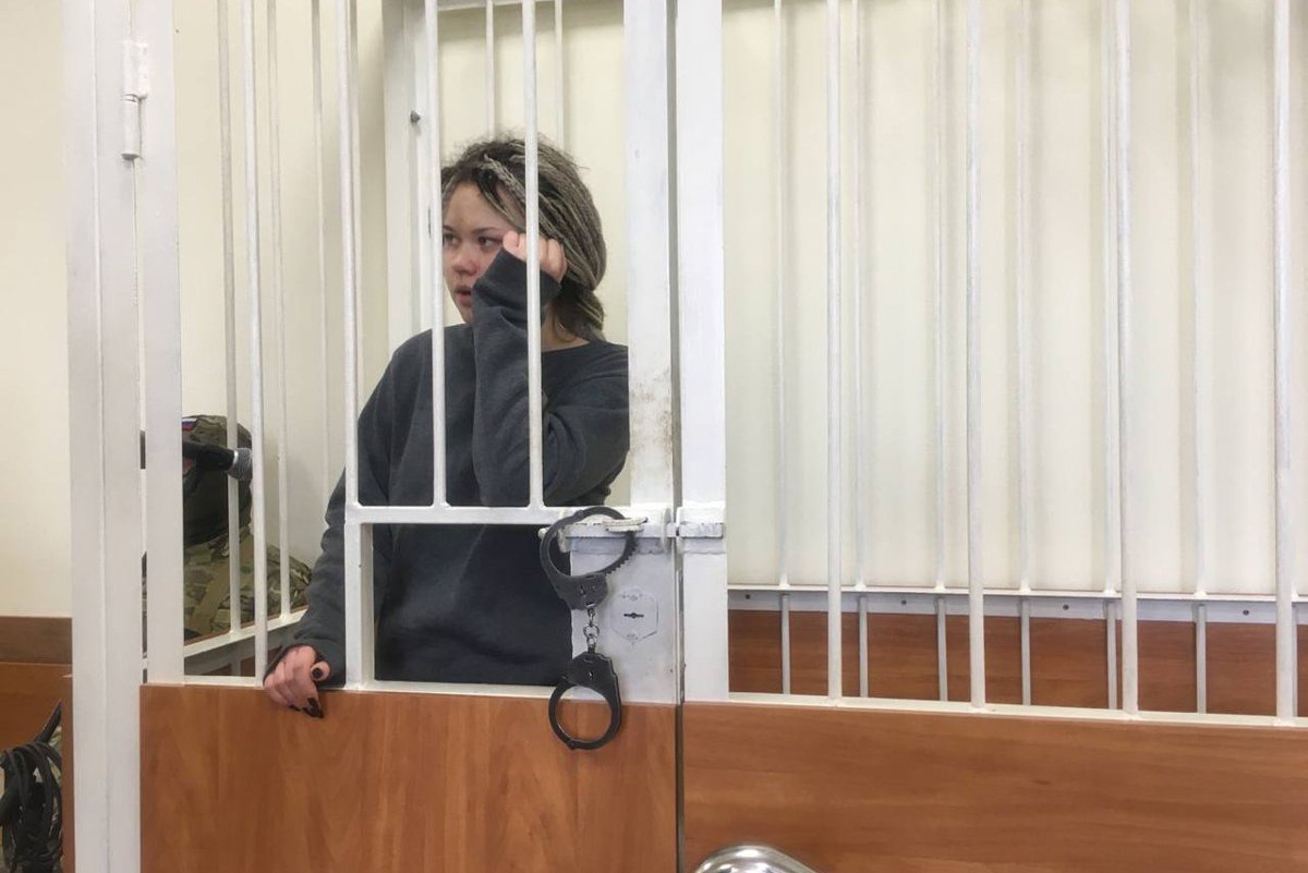 Надин после задержания. Фото:  7x7