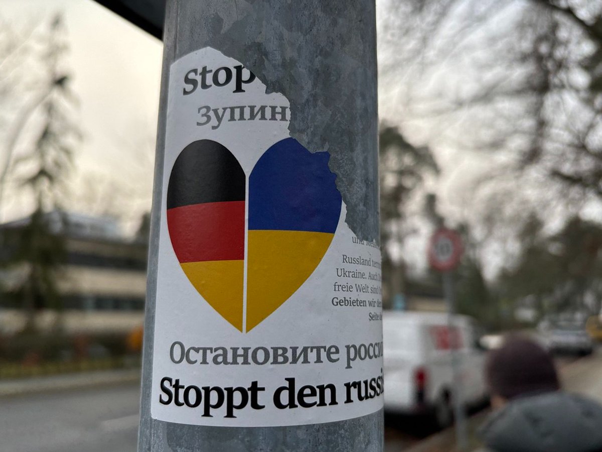 Листовка в поддержку Украины. Фото: Дмитрий Цыганов