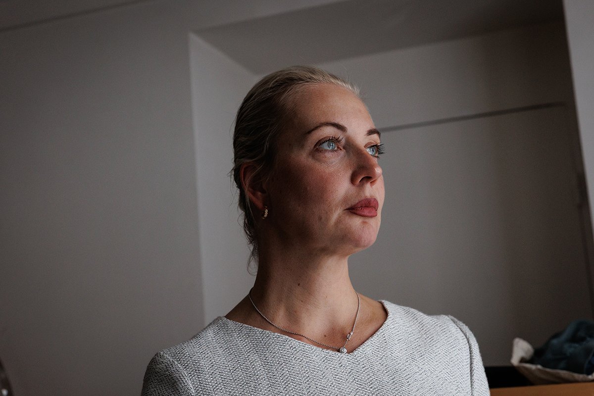 Юлия Навальная на пресс-конференции в Париже, Франция, 3 июня 2025 года. Фото: Sadak Souici / EPA