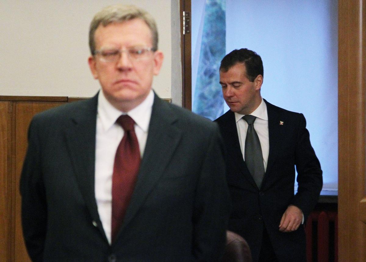 Алексей Кудрин и Дмитрий Медведев, 2011 год. Фото: Sasha Mordovets / Getty Images