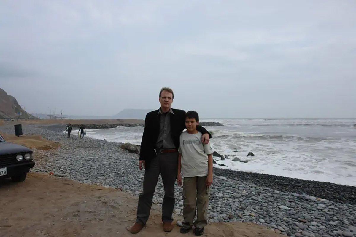 Андрей Верьянов с сыном Александром в Перу, 2007 год. Фото: Facebook / личная страница Андрея Верьянова