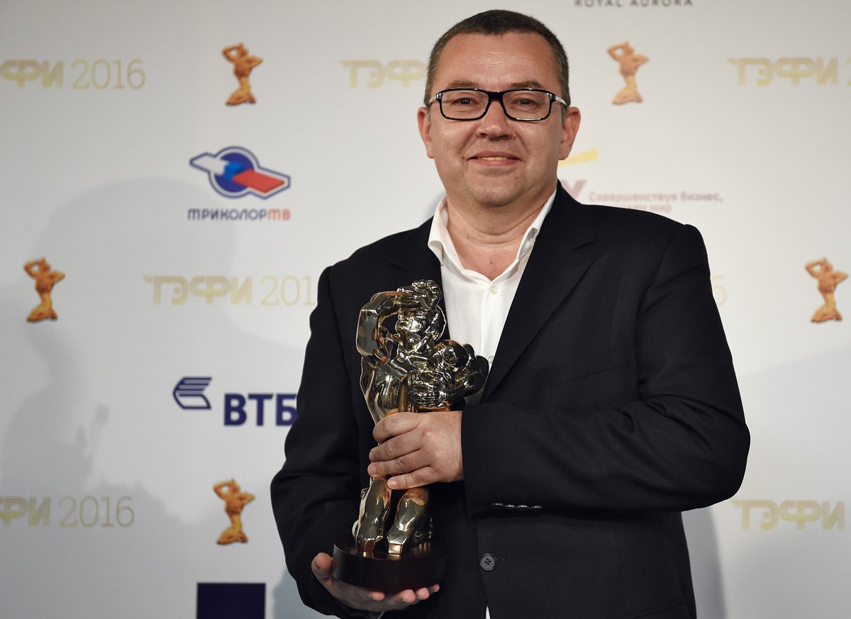 Борис Крюк после церемонии награждения «ТЭФИ 2016», 28 июня 2016 года. Фото: Дмитрий Коротаев / Коммерсантъ / Sipa USA / Vida Press