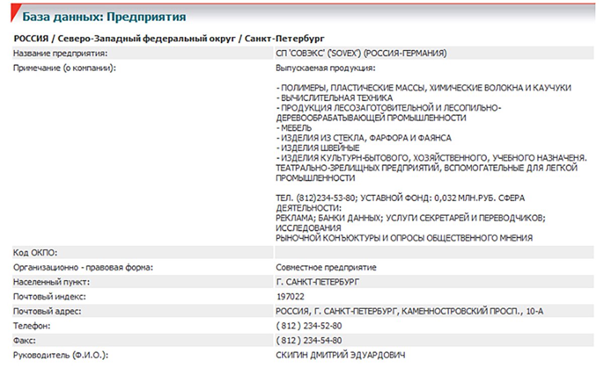 Скриншот из СПАРК. Фото предоставлено автором