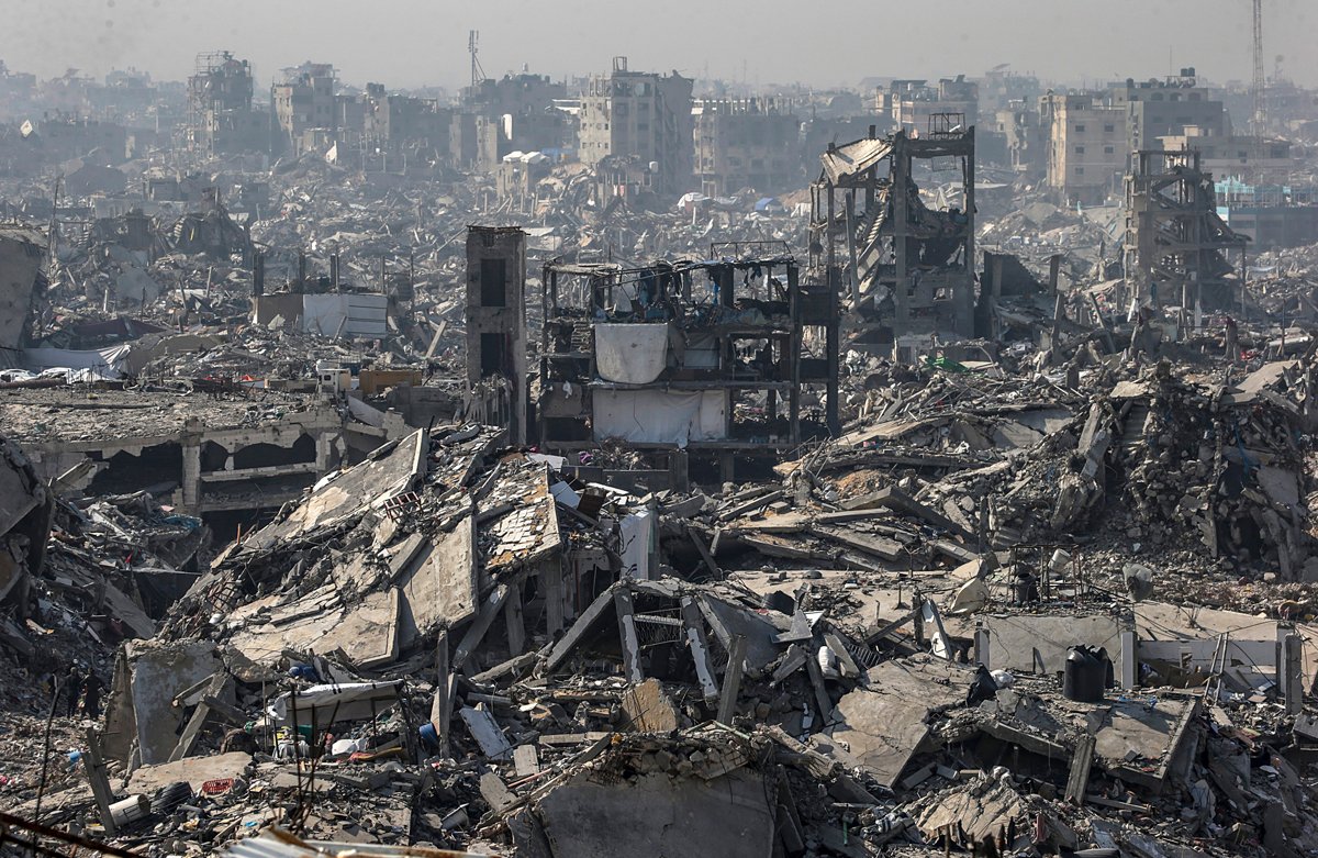 Разрушенные здания в Джабалии на севере сектора Газа, 30 января 2025 года. Фото: Mohammed Saber / EPA