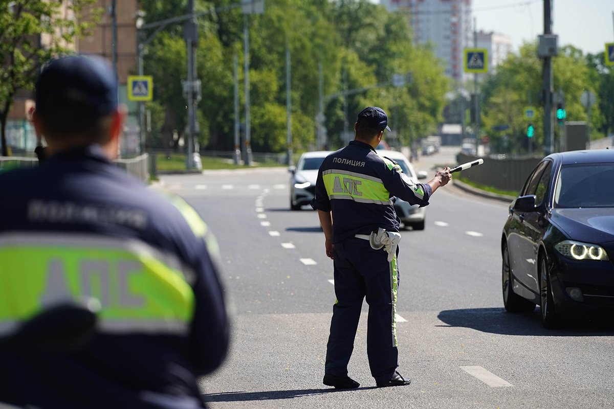 Рейд ГИБДД на ул. 800-летия Москвы, Москва, 25 мая 2025 года. Фото: Александр Авилов / Агентство «Москва»