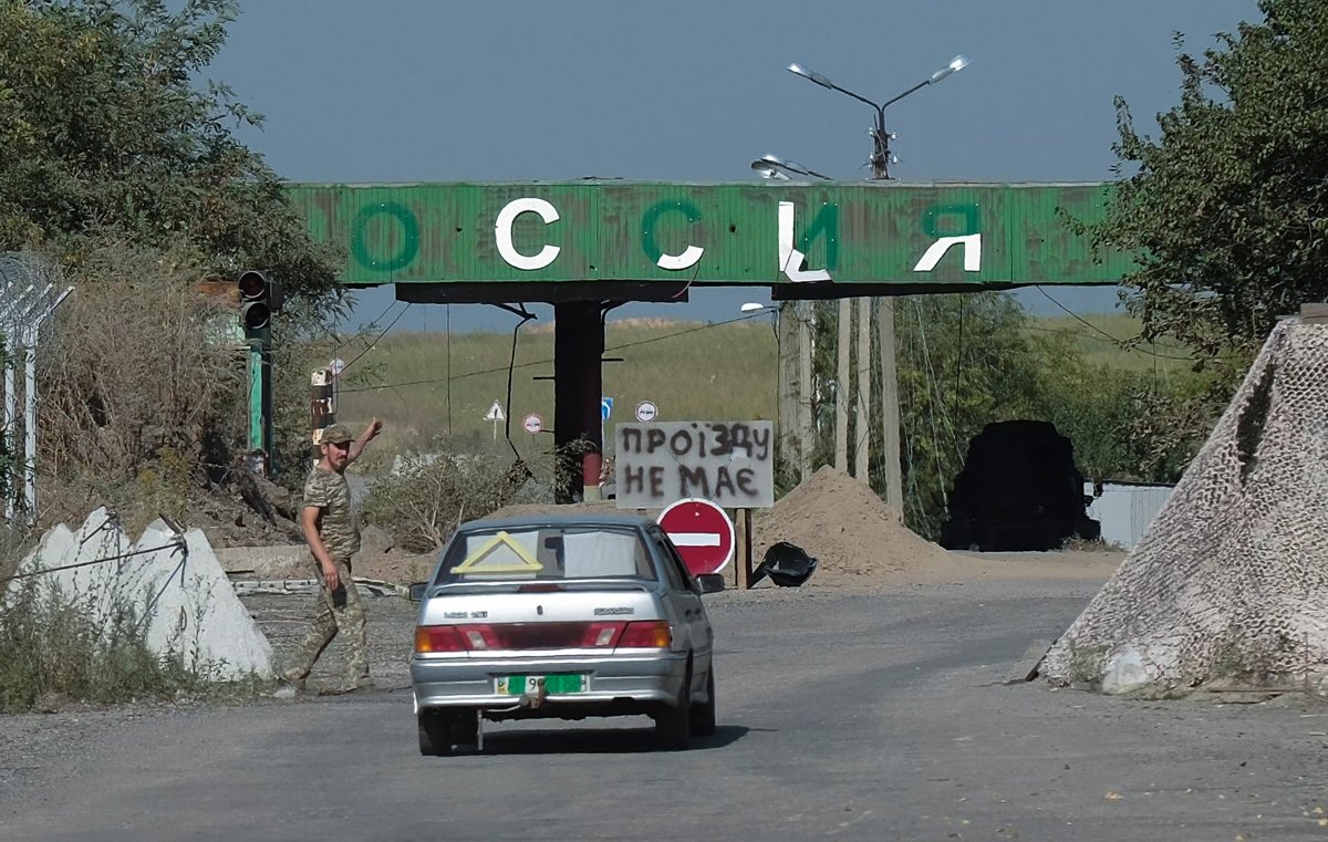 Пограничный пункт между Россией и Украиной, Курская область, 21 августа 2024 года. Фото: EPA